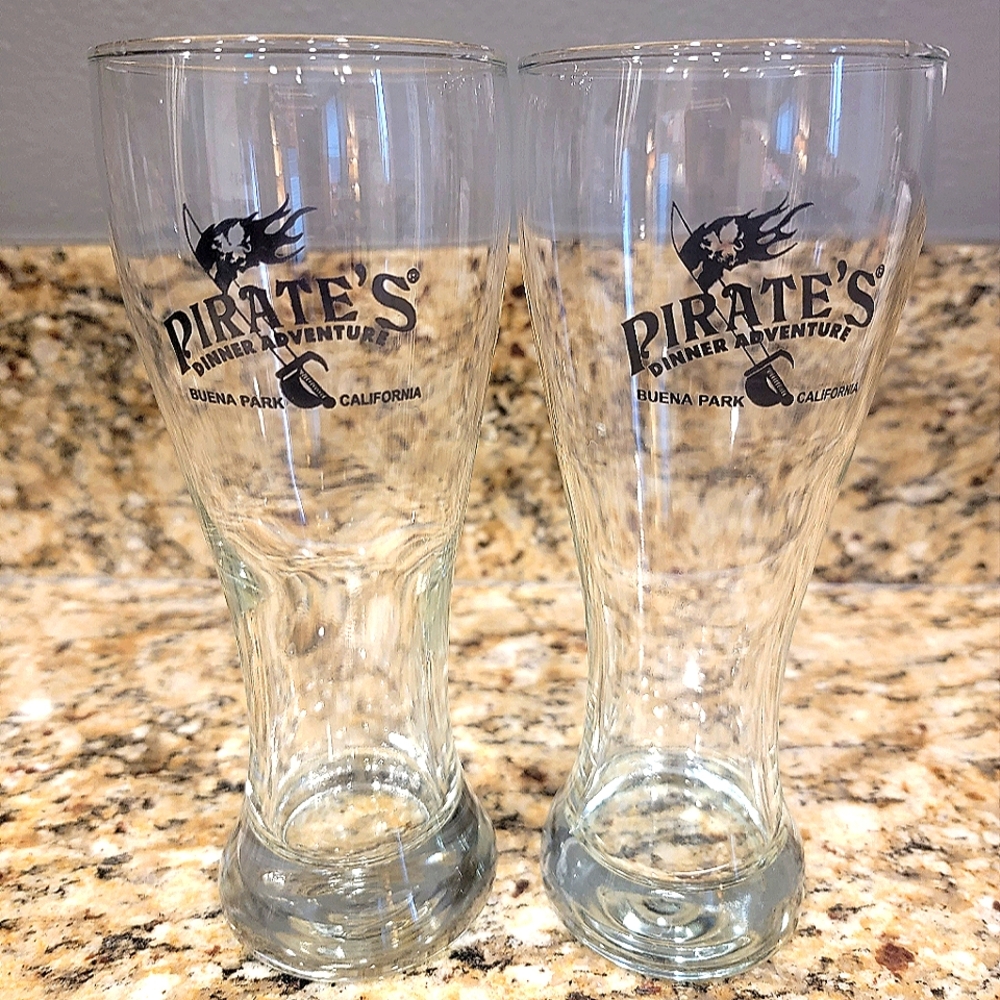 Two Tall Beer Glasses